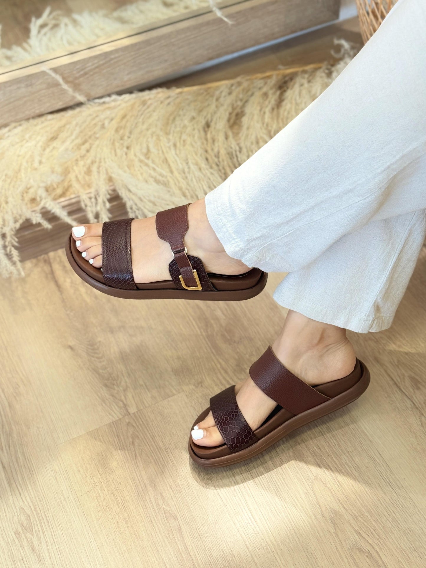 sandalias grecia 100% cuero genuino
