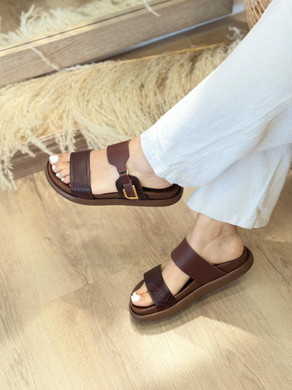 sandalias grecia 100% cuero genuino