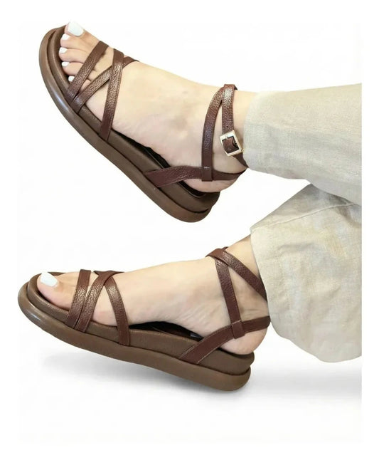 sandalia aurora 100% cuero genuino