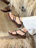Sandalias Grace Cuero 100%
